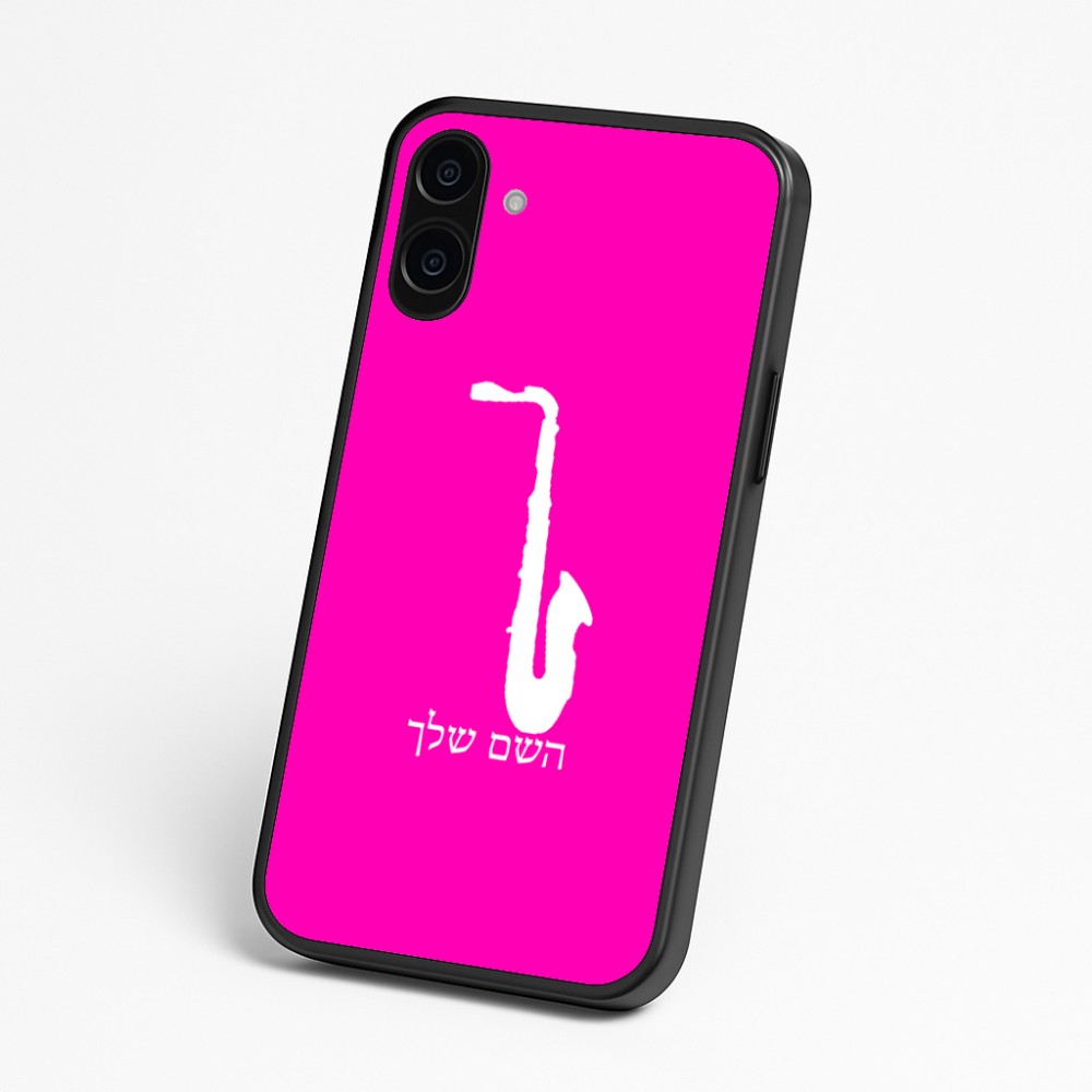 כיסוי בעיצוב אישי עם השם שלך לדגם - Nothing Phone (3a) בעיצוב סקסופון
