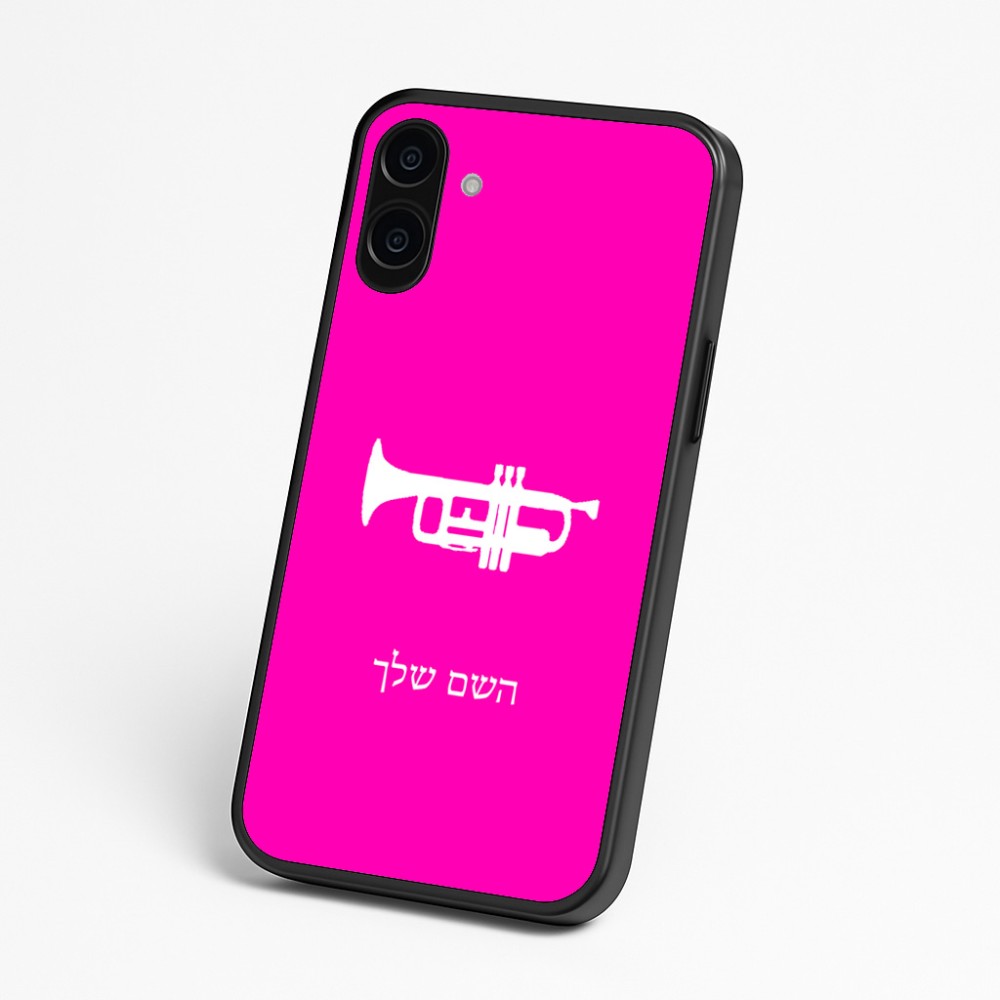 כיסוי בעיצוב אישי עם השם שלך לדגם - Nothing Phone (3a) בעיצוב חצוצרה
