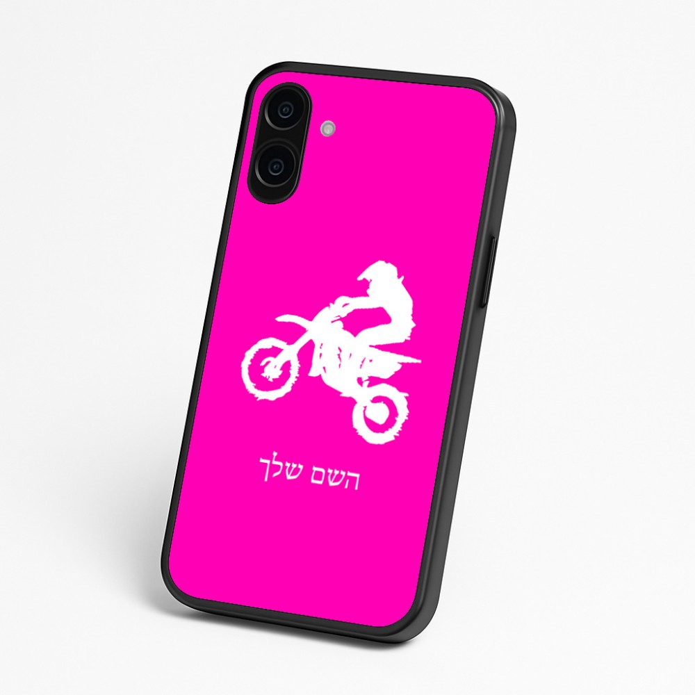 כיסוי בעיצוב אישי עם השם שלך לדגם - Nothing Phone (3a) בעיצוב מוטוקרוס