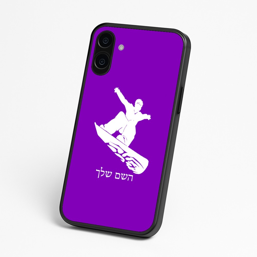 כיסוי בעיצוב אישי עם השם שלך לדגם - Nothing Phone (3a) בעיצוב סנובורדיסט