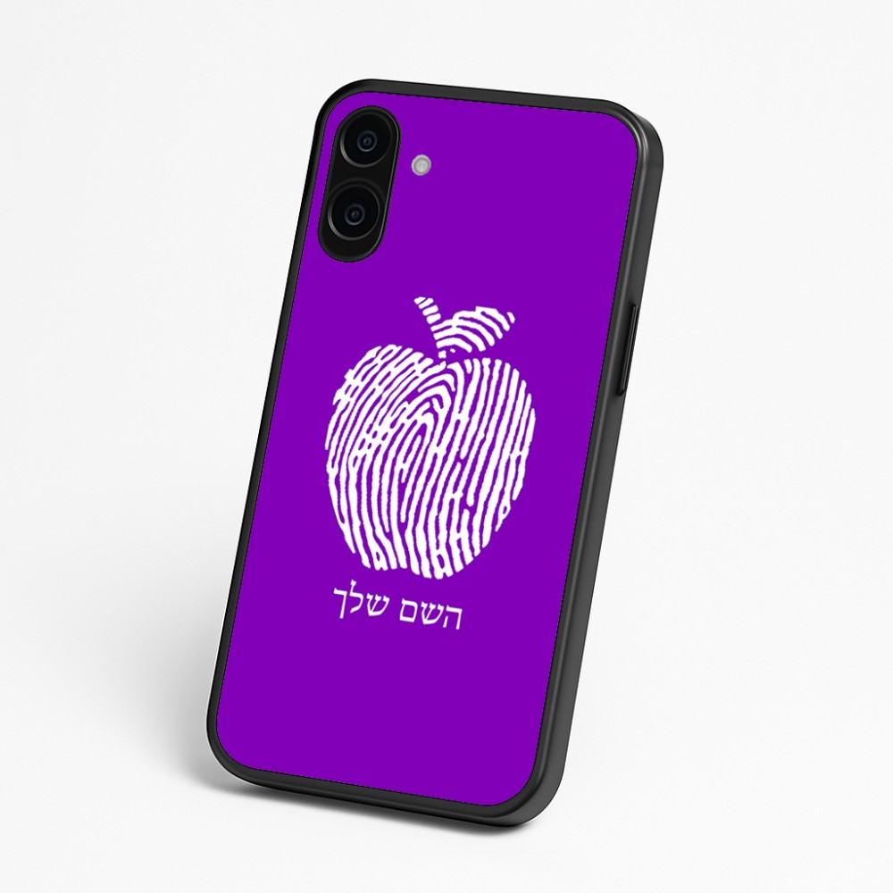 כיסוי בעיצוב אישי עם השם שלך לדגם - Nothing Phone (3a) בעיצוב הדפס תפוח
