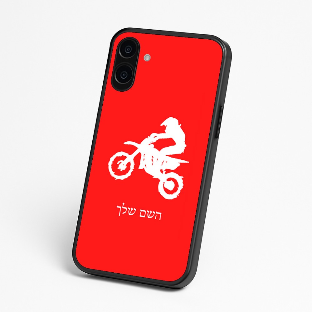 כיסוי בעיצוב אישי עם השם שלך לדגם - Nothing Phone (3a) בעיצוב מוטוקרוס
