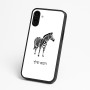 כיסוי בעיצוב אישי עם השם שלך לדגם - Nothing Phone (3a) בעיצוב זברה