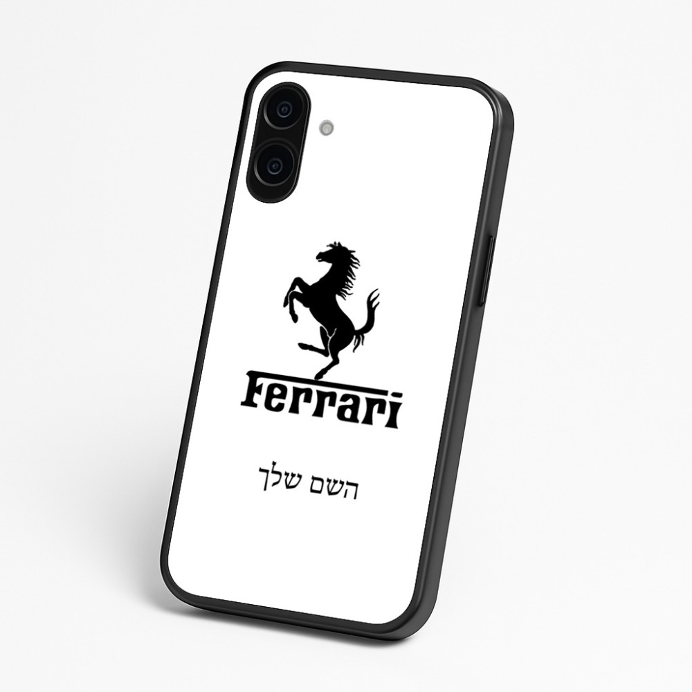 כיסוי בעיצוב אישי עם השם שלך לדגם - Nothing Phone (3a) בעיצוב פרארי