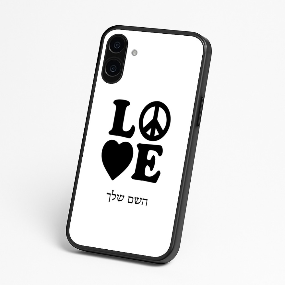 כיסוי בעיצוב אישי עם השם שלך לדגם - Nothing Phone (3a) בעיצוב אהבה