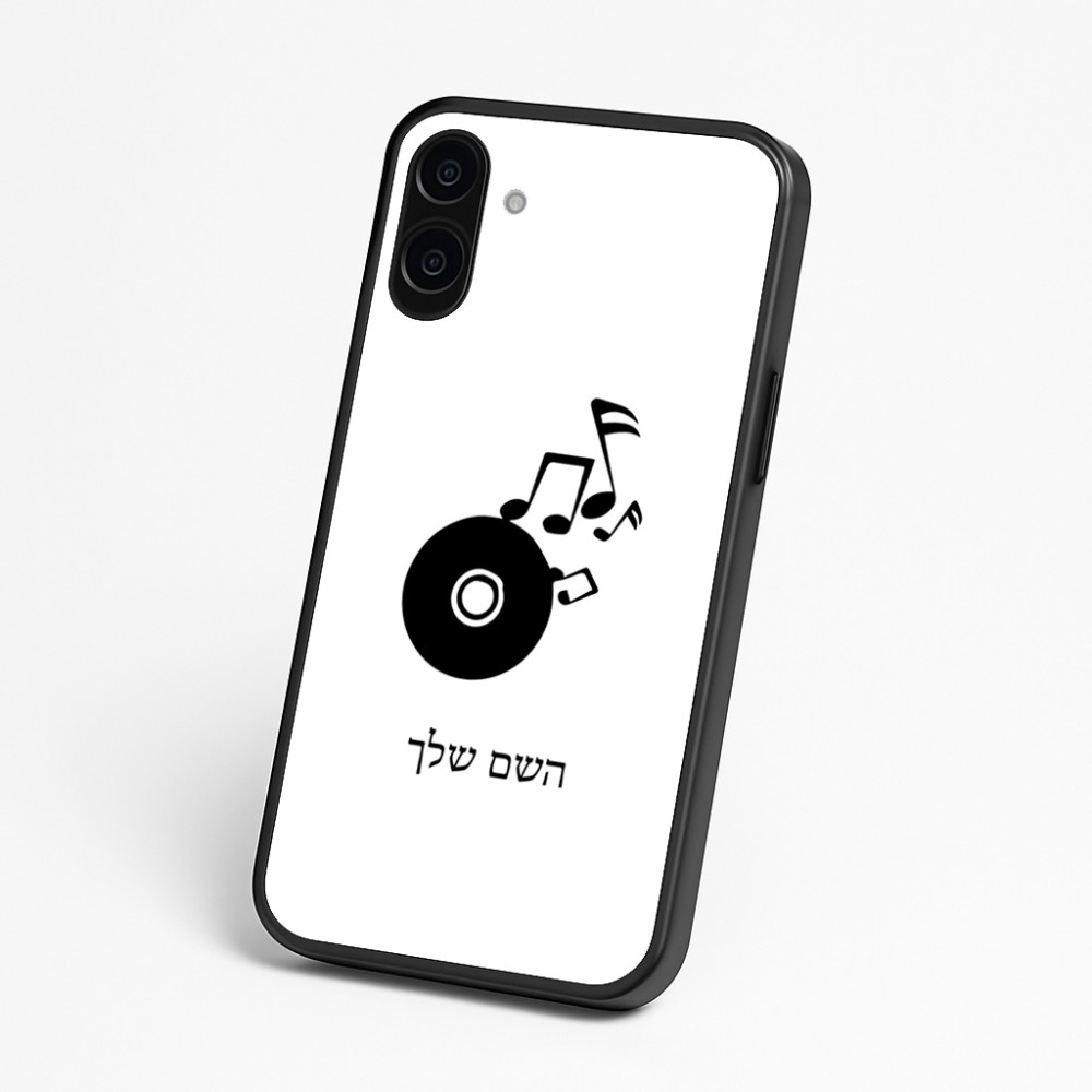 כיסוי בעיצוב אישי עם השם שלך לדגם - Nothing Phone (3a) בעיצוב תקליטור - אזור מוזיקה