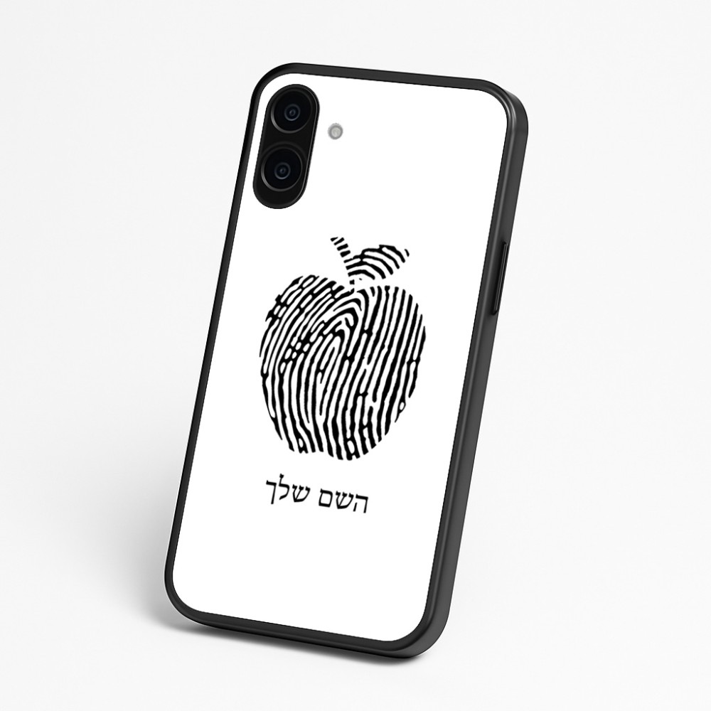 כיסוי בעיצוב אישי עם השם שלך לדגם - Nothing Phone (3a) בעיצוב הדפס תפוח