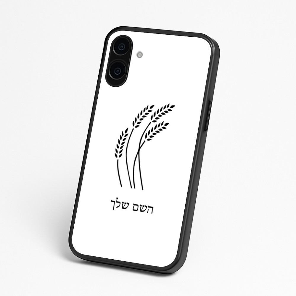כיסוי בעיצוב אישי עם השם שלך לדגם - Nothing Phone (3a) בעיצוב חיטה גלית זהב