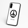 כיסוי בעיצוב אישי עם השם שלך לדגם - Nothing Phone (3a) בעיצוב סמל השלום