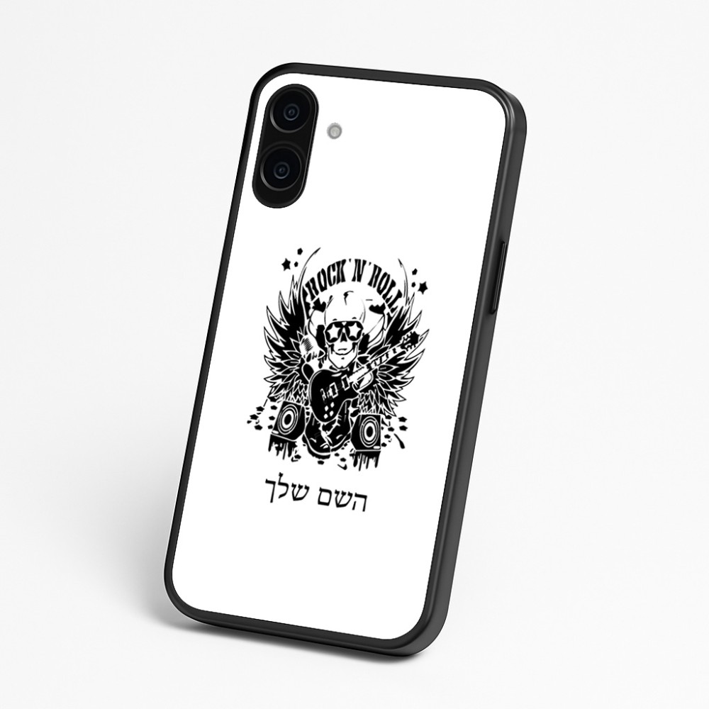 כיסוי בעיצוב אישי עם השם שלך לדגם - Nothing Phone (3a) בעיצוב רוקנרול