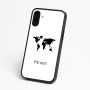 כיסוי בעיצוב אישי עם השם שלך לדגם - Nothing Phone (3a) בעיצוב מפת העולם