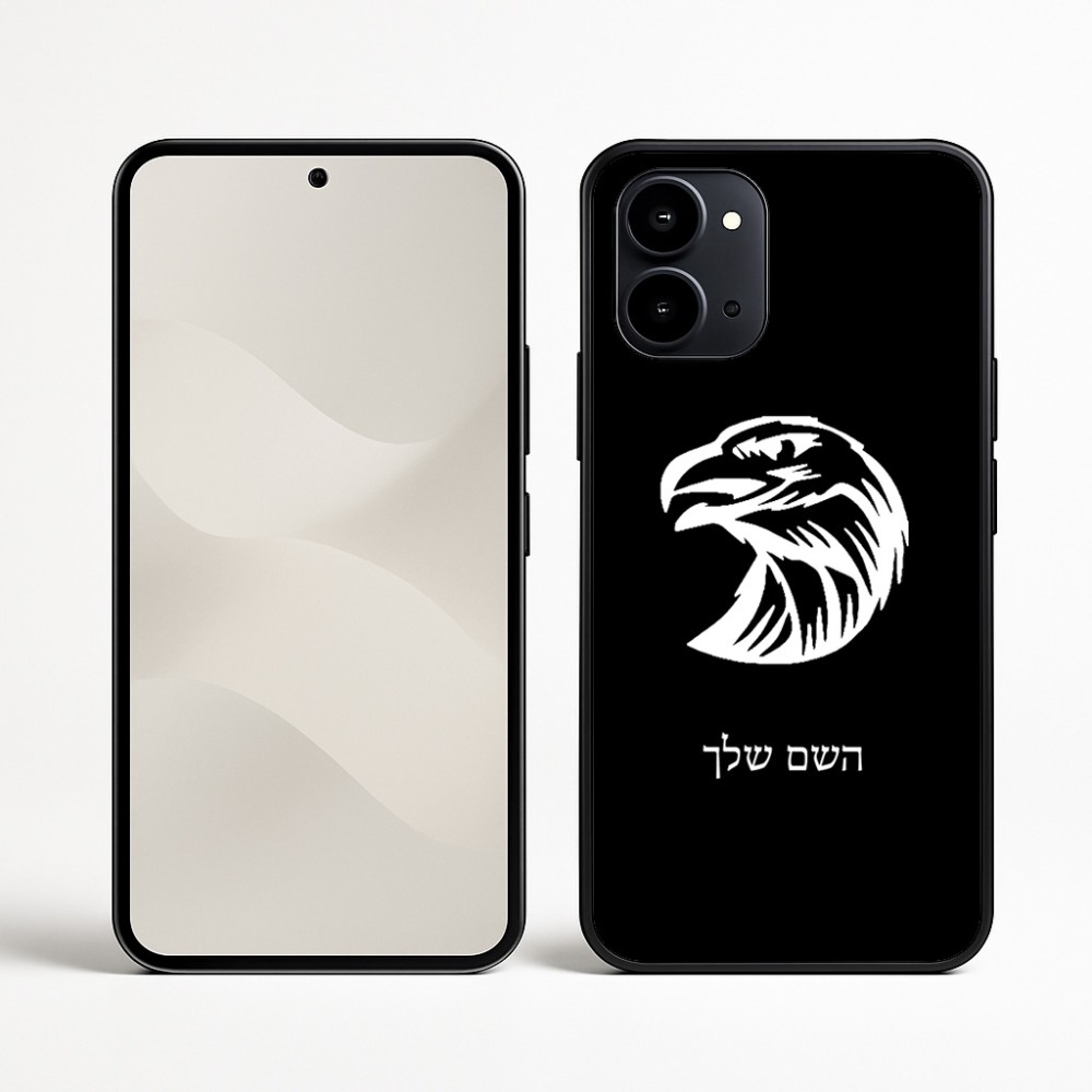 כיסוי בעיצוב אישי עם השם שלך לדגם - Nothing Phone (3a) בעיצוב ראש נשר