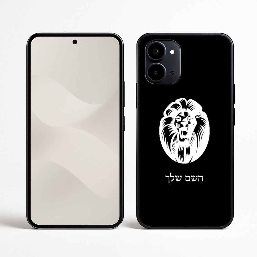 כיסוי בעיצוב אישי עם השם שלך לדגם - Nothing Phone (3a) בעיצוב פני אריה
