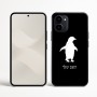 כיסוי בעיצוב אישי עם השם שלך לדגם - Nothing Phone (3a) בעיצוב פינגווין