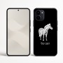 כיסוי בעיצוב אישי עם השם שלך לדגם - Nothing Phone (3a) בעיצוב זברה