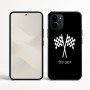 כיסוי בעיצוב אישי עם השם שלך לדגם - Nothing Phone (3a) בעיצוב דגל המירוץ