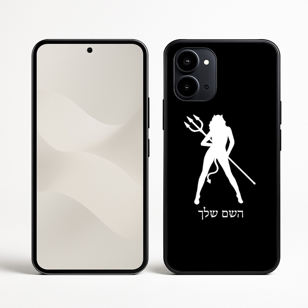 כיסוי בעיצוב אישי עם השם שלך לדגם - Nothing Phone (3a) בעיצוב אישה שטן