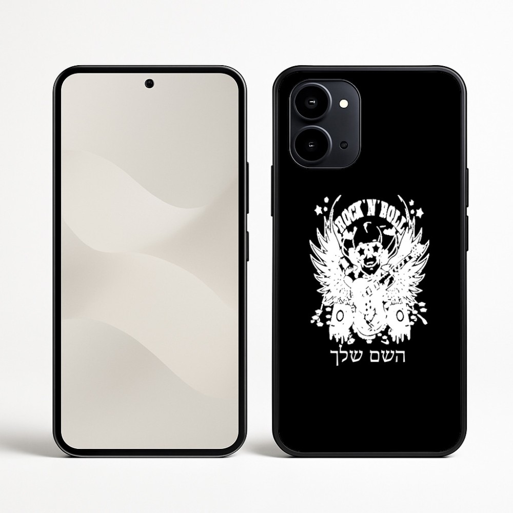 כיסוי בעיצוב אישי עם השם שלך לדגם - Nothing Phone (3a) בעיצוב רוקנרול