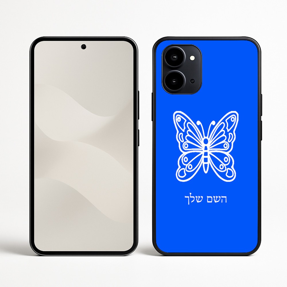 כיסוי בעיצוב אישי עם השם שלך לדגם - Nothing Phone (3a) בעיצוב פרפר
