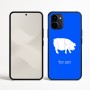 כיסוי בעיצוב אישי עם השם שלך לדגם - Nothing Phone (3a) בעיצוב חזיר