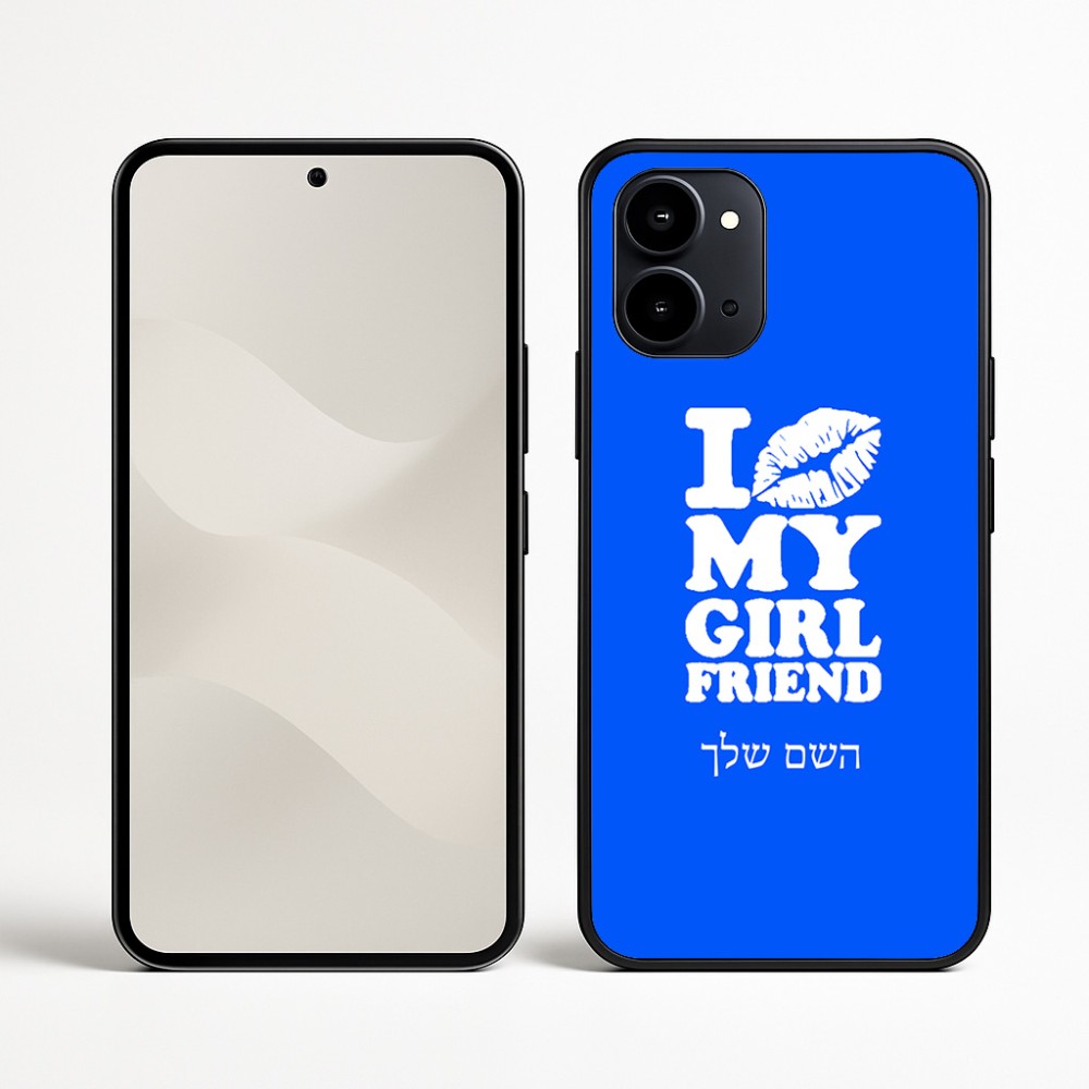 כיסוי בעיצוב אישי עם השם שלך לדגם - Nothing Phone (3a) בעיצוב לנשק את החברה שלי