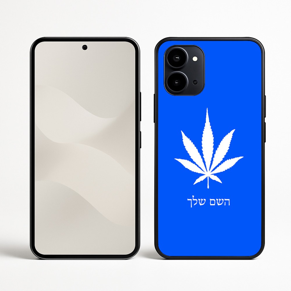 כיסוי בעיצוב אישי עם השם שלך לדגם - Nothing Phone (3a) בעיצוב עלה מריחואנה - גראס