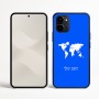 כיסוי בעיצוב אישי עם השם שלך לדגם - Nothing Phone (3a) בעיצוב מפת העולם