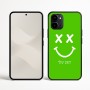 כיסוי בעיצוב אישי עם השם שלך לדגם - Nothing Phone (3a) בעיצוב סמיילי