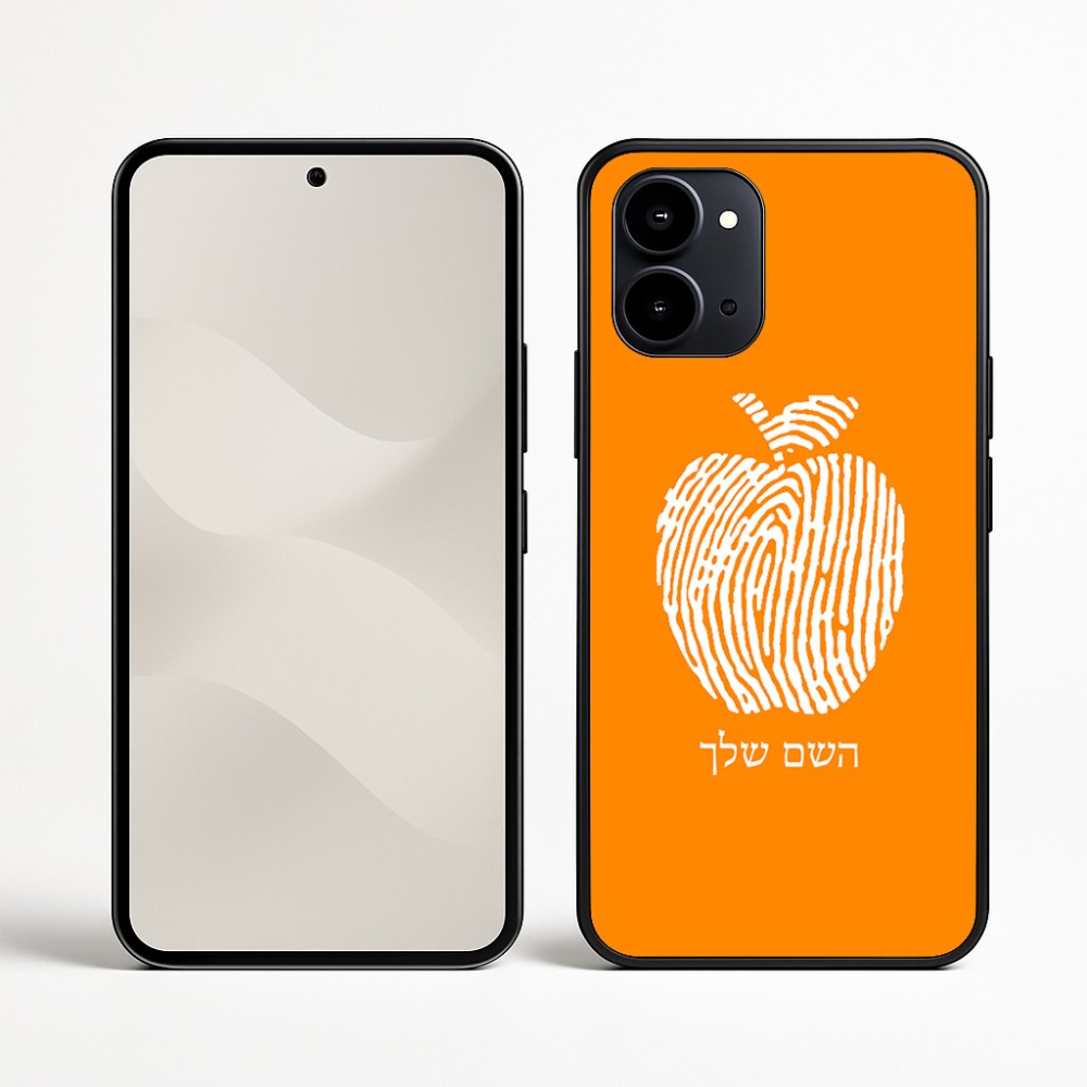 כיסוי בעיצוב אישי עם השם שלך לדגם - Nothing Phone (3a) בעיצוב הדפס תפוח