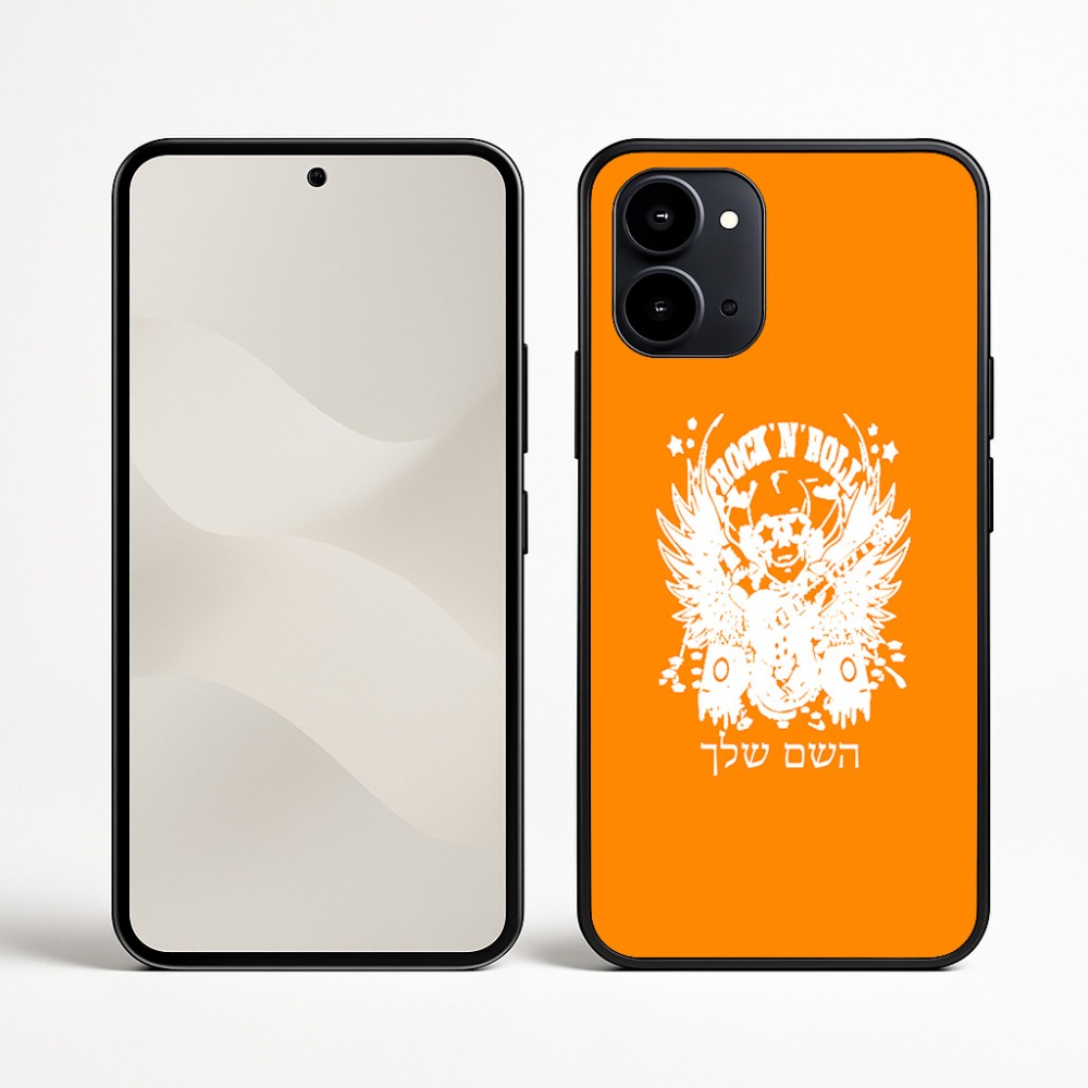 כיסוי בעיצוב אישי עם השם שלך לדגם - Nothing Phone (3a) בעיצוב רוקנרול