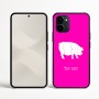 כיסוי בעיצוב אישי עם השם שלך לדגם - Nothing Phone (3a) בעיצוב חזיר