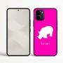 כיסוי בעיצוב אישי עם השם שלך לדגם - Nothing Phone (3a) בעיצוב קרנף