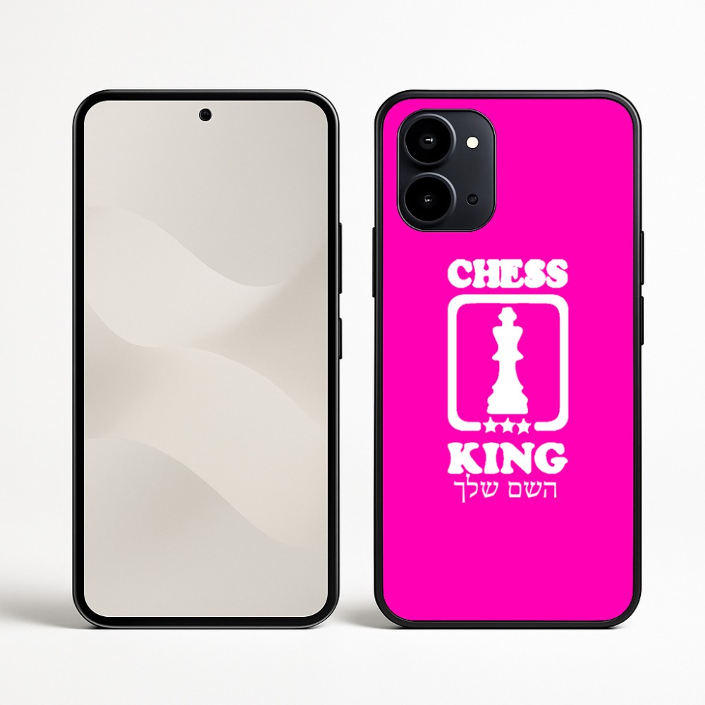 כיסוי בעיצוב אישי עם השם שלך לדגם - Nothing Phone (3a) בעיצוב שחמט