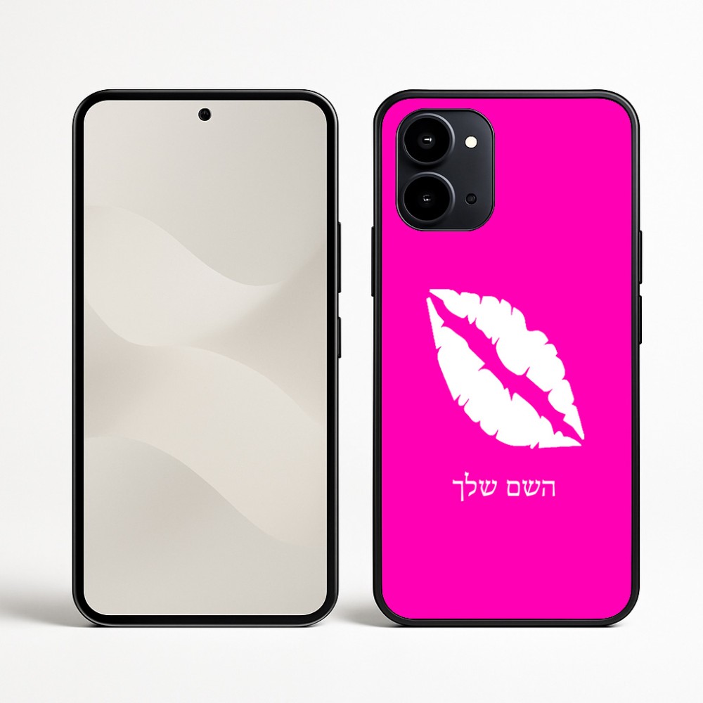 כיסוי בעיצוב אישי עם השם שלך לדגם - Nothing Phone (3a) בעיצוב שפתיים - נשיקה