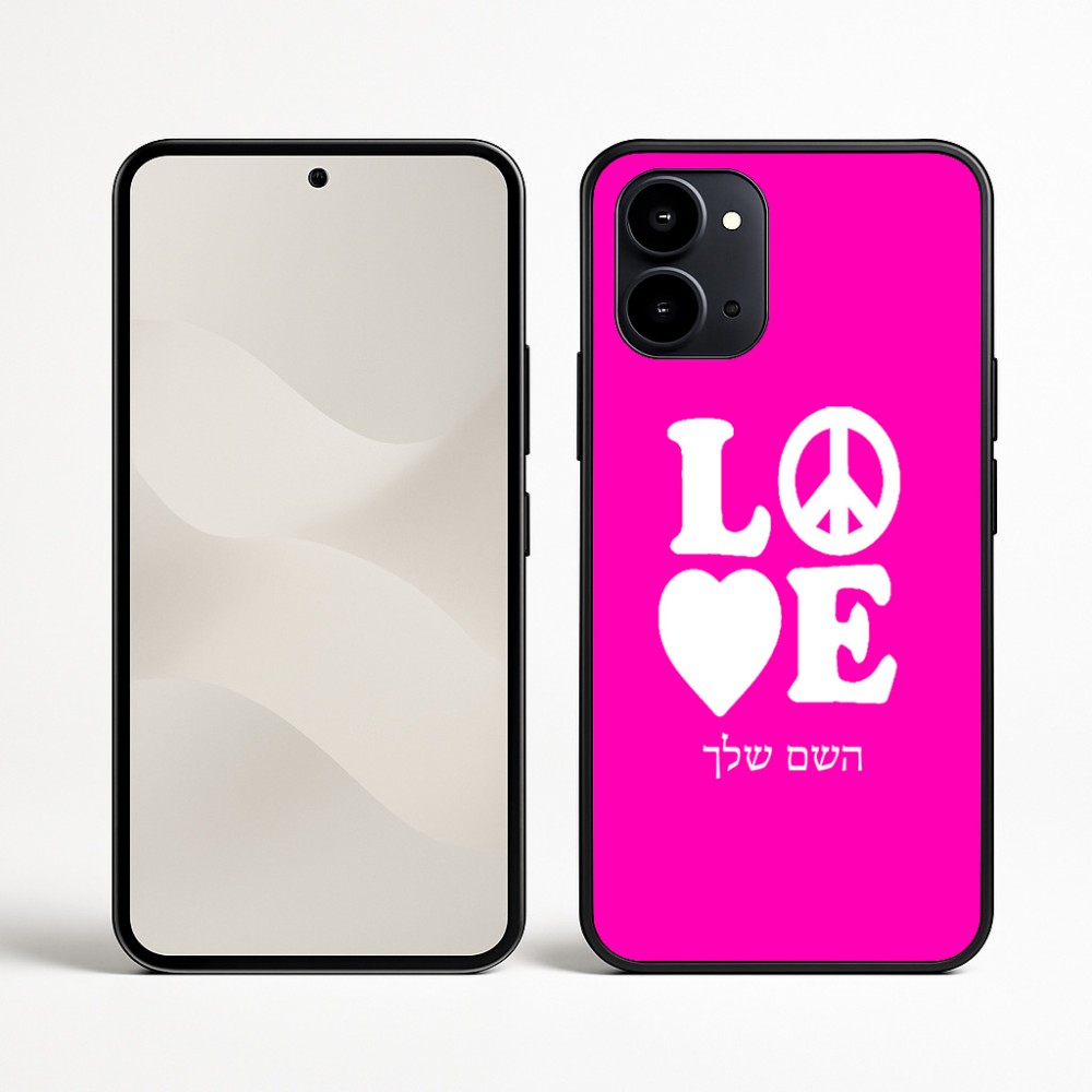 כיסוי בעיצוב אישי עם השם שלך לדגם - Nothing Phone (3a) בעיצוב אהבה