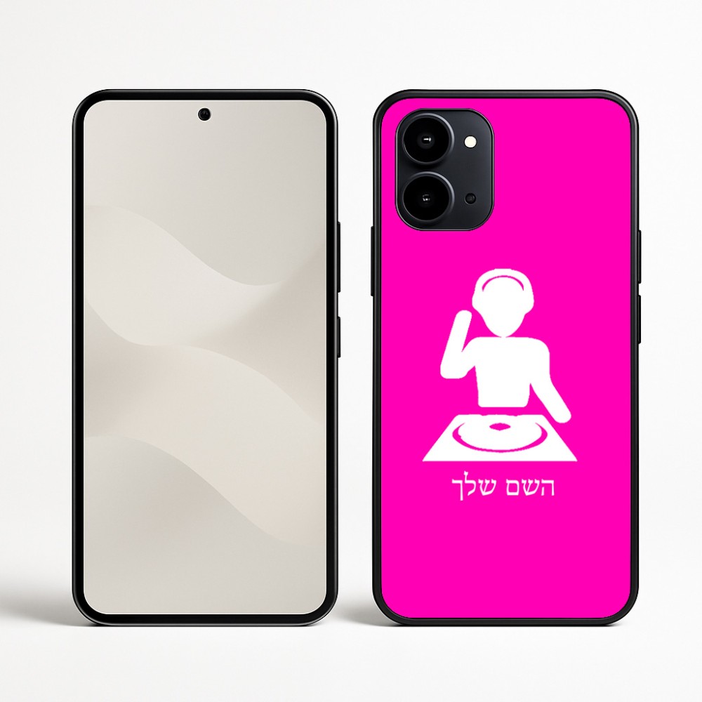 כיסוי בעיצוב אישי עם השם שלך לדגם - Nothing Phone (3a) בעיצוב אזור מוזיקה של די ג'יי