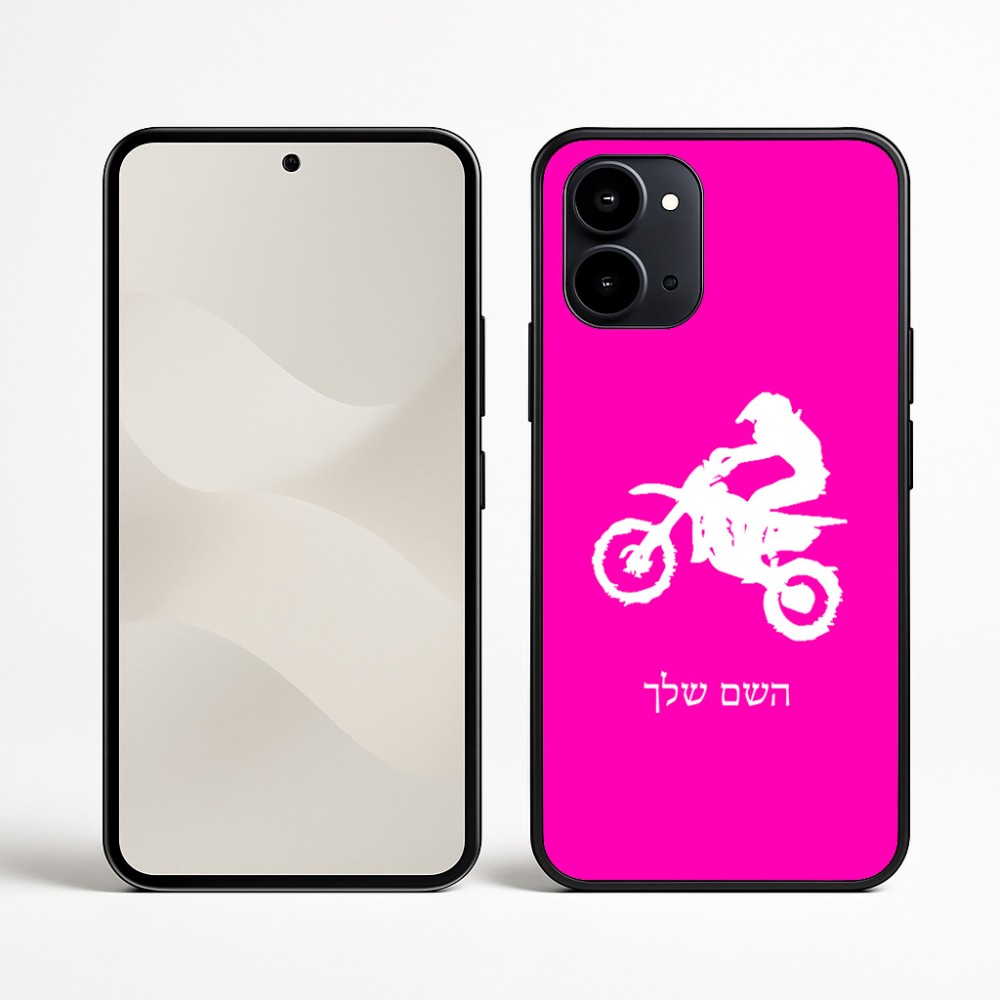 כיסוי בעיצוב אישי עם השם שלך לדגם - Nothing Phone (3a) בעיצוב מוטוקרוס