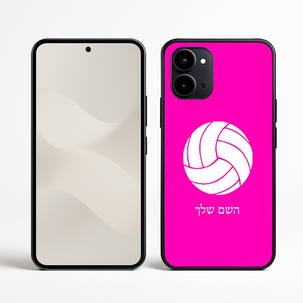 כיסוי בעיצוב אישי עם השם שלך לדגם - Nothing Phone (3a) בעיצוב כדור כדורעף
