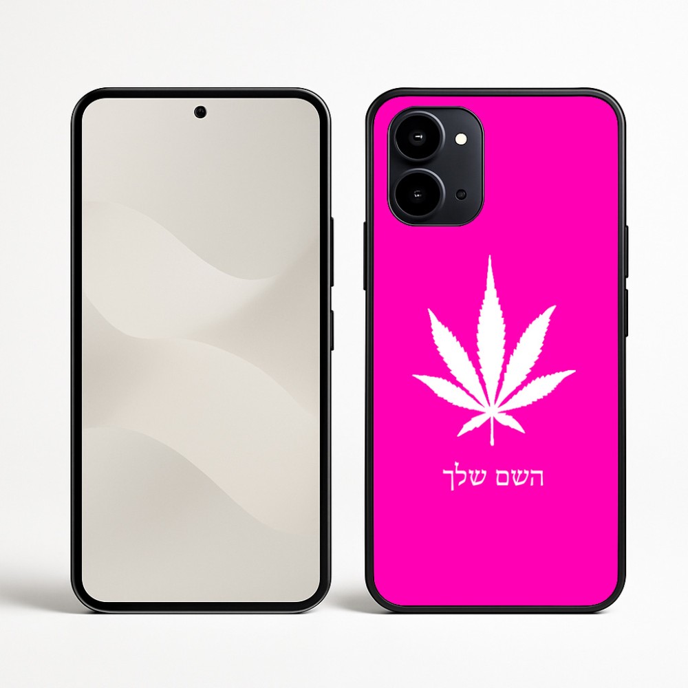 כיסוי בעיצוב אישי עם השם שלך לדגם - Nothing Phone (3a) בעיצוב עלה מריחואנה - גראס