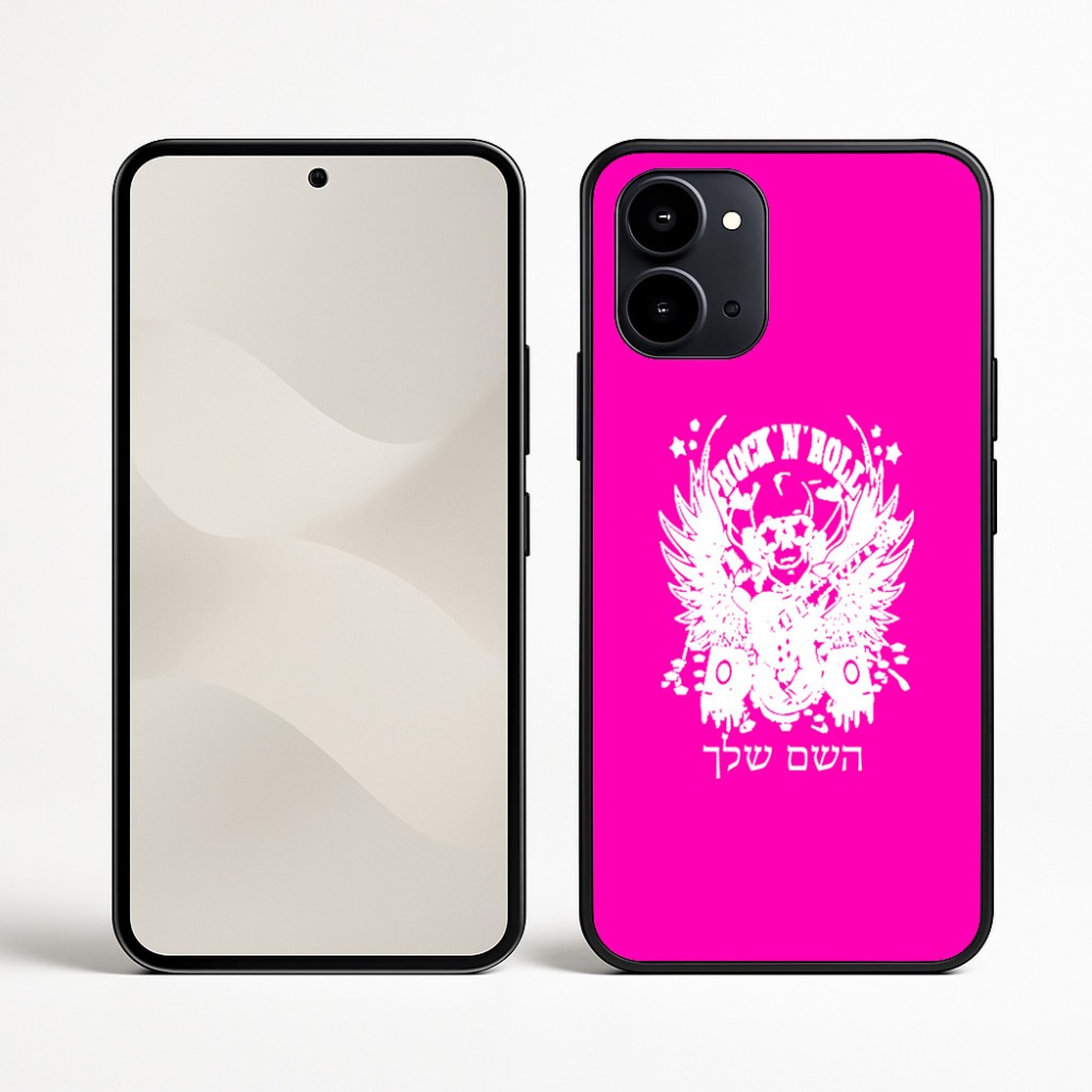 כיסוי בעיצוב אישי עם השם שלך לדגם - Nothing Phone (3a) בעיצוב רוקנרול