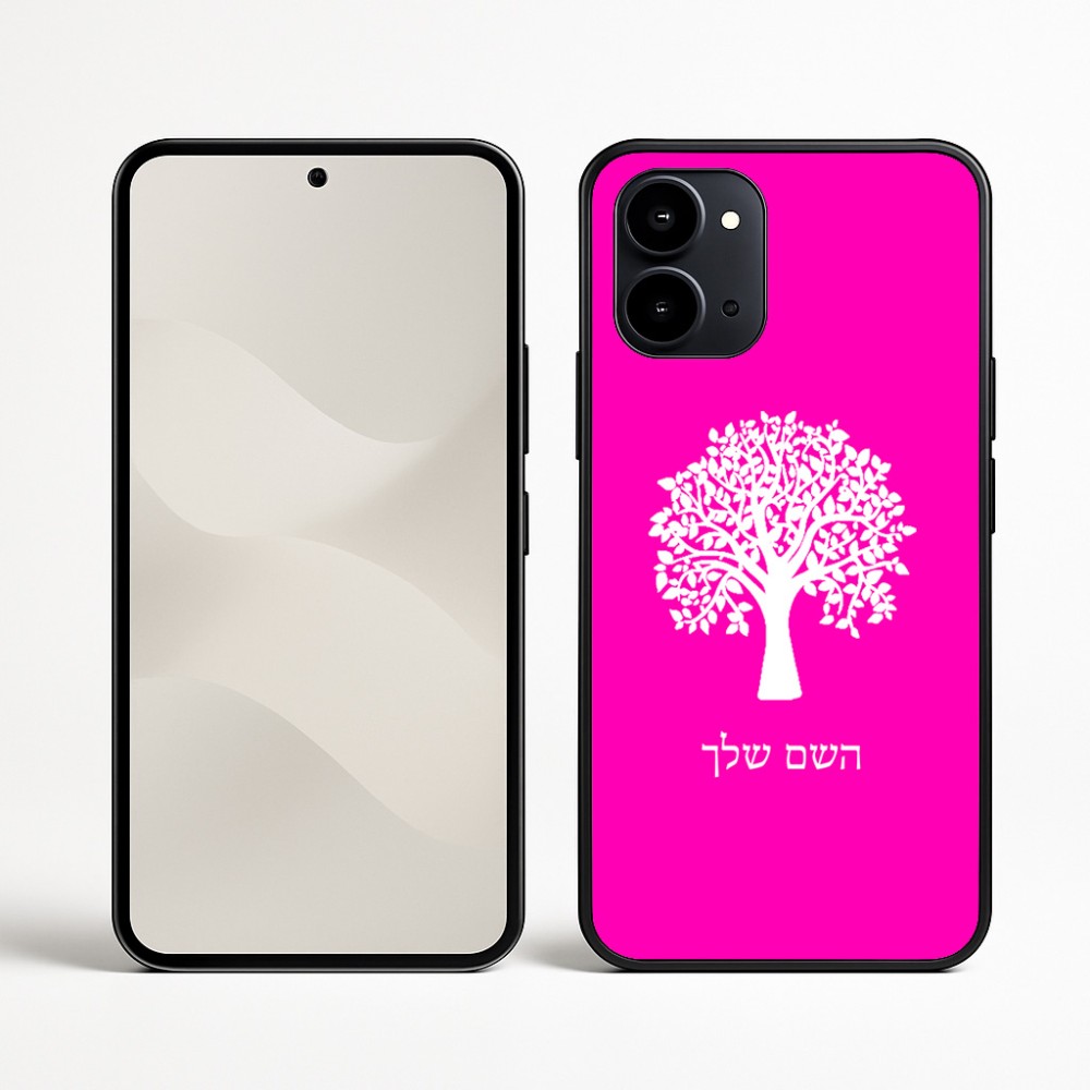 כיסוי בעיצוב אישי עם השם שלך לדגם - Nothing Phone (3a) בעיצוב עץ