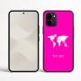 כיסוי בעיצוב אישי עם השם שלך לדגם - Nothing Phone (3a) בעיצוב מפת העולם