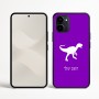 כיסוי בעיצוב אישי עם השם שלך לדגם - Nothing Phone (3a) בעיצוב דינוזאור