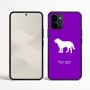 כיסוי בעיצוב אישי עם השם שלך לדגם - Nothing Phone (3a) בעיצוב כלב