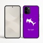כיסוי בעיצוב אישי עם השם שלך לדגם - Nothing Phone (3a) בעיצוב כריש ראש פטיש