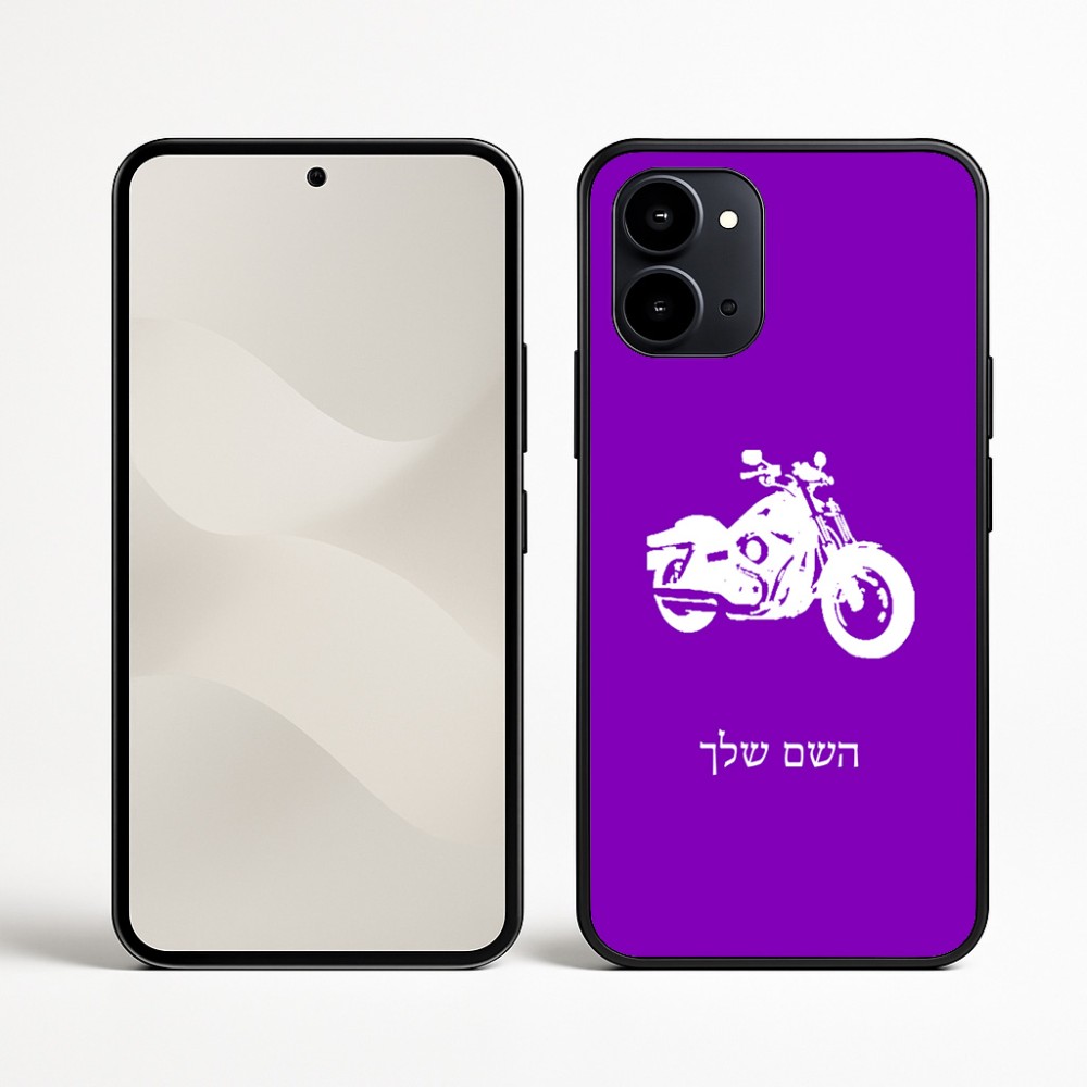כיסוי בעיצוב אישי עם השם שלך לדגם - Nothing Phone (3a) בעיצוב הארלי-דיווידסון