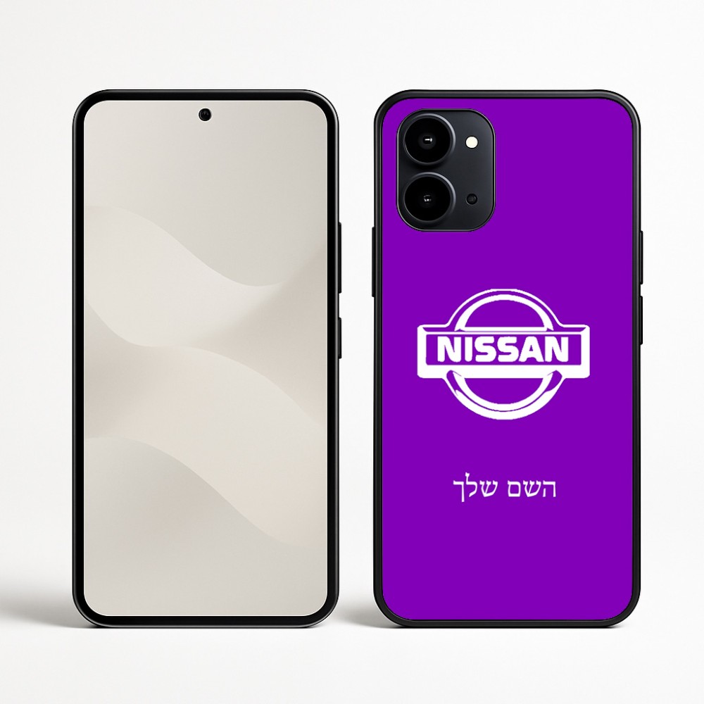 כיסוי בעיצוב אישי עם השם שלך לדגם - Nothing Phone (3a) בעיצוב ניסאן