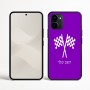 כיסוי בעיצוב אישי עם השם שלך לדגם - Nothing Phone (3a) בעיצוב דגל המירוץ