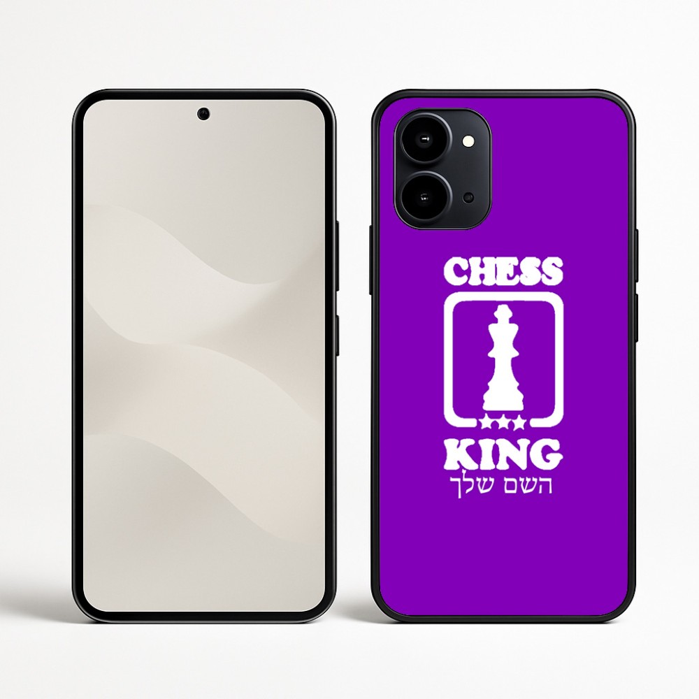כיסוי בעיצוב אישי עם השם שלך לדגם - Nothing Phone (3a) בעיצוב שחמט