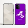 כיסוי בעיצוב אישי עם השם שלך לדגם - Nothing Phone (3a) בעיצוב רוכב אופניים